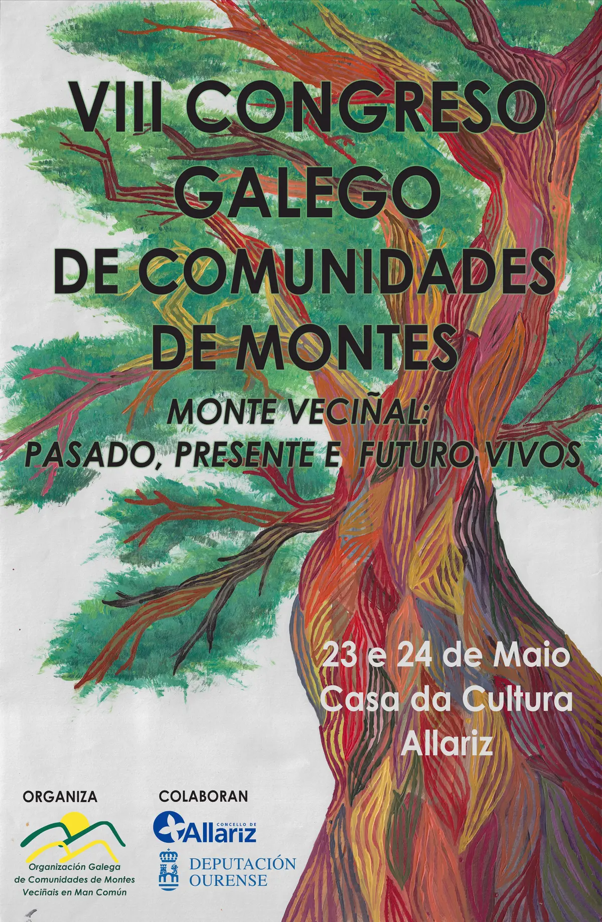 Cartaz do VIII Congreso Galego de Comunidades de Montes